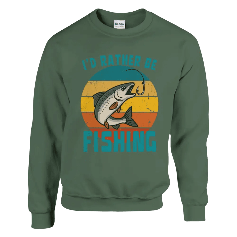 I'd Rather Be Fishing Whitefish - Sweatshirt - Rather Be In Finland