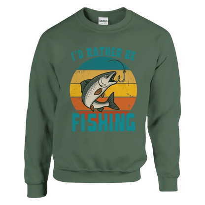 I'd Rather Be Fishing Whitefish - Sweatshirt - Rather Be In Finland