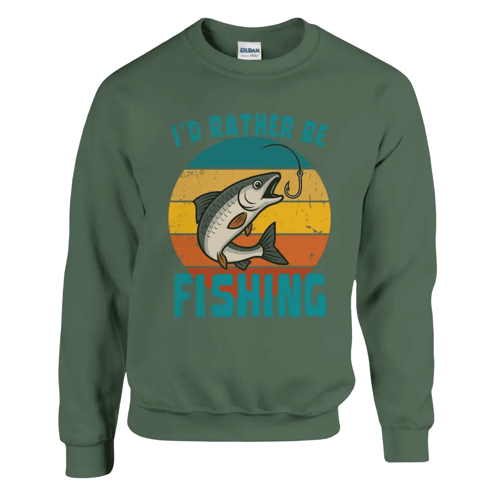 I'd Rather Be Fishing Whitefish - Sweatshirt - Rather Be In Finland