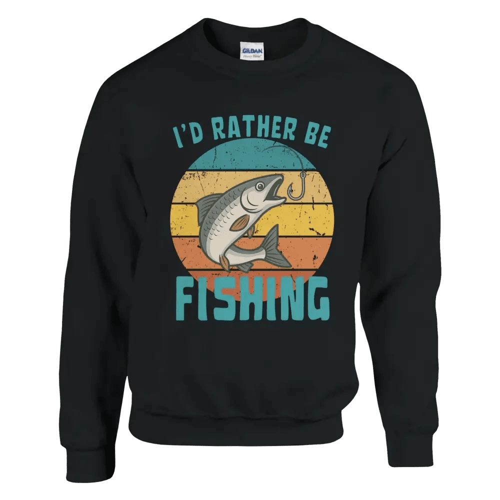 I'd Rather Be Fishing Whitefish - Sweatshirt - Rather Be In Finland