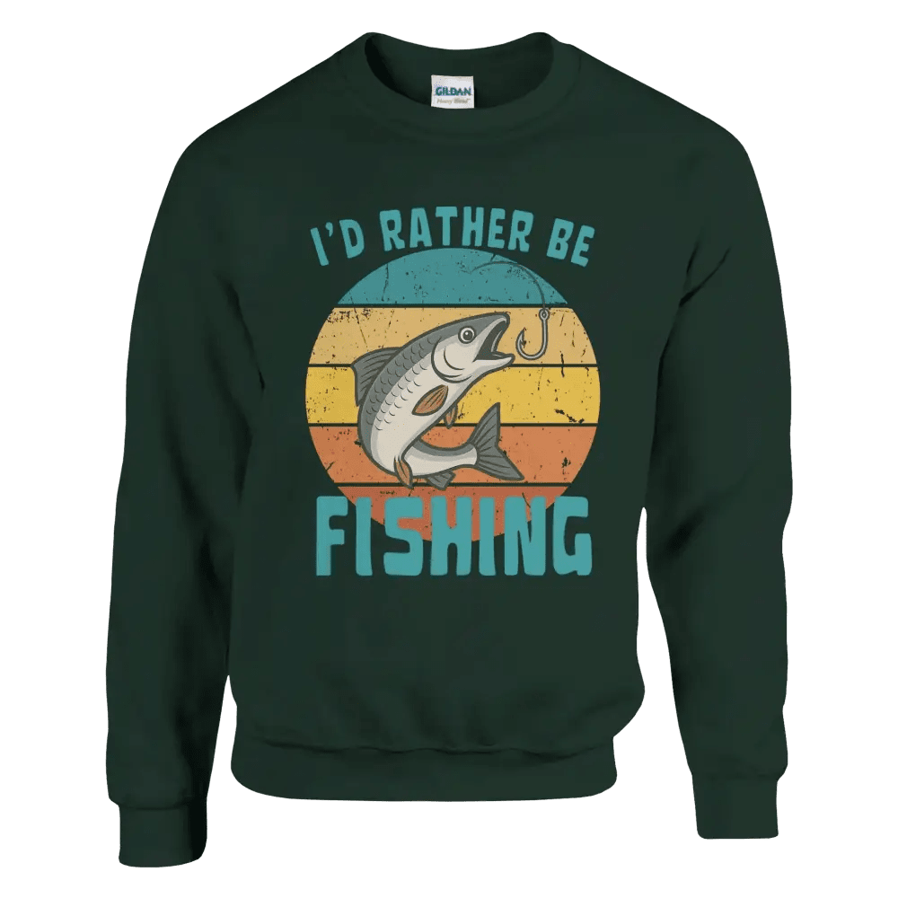I'd Rather Be Fishing Whitefish - Sweatshirt - Rather Be In Finland