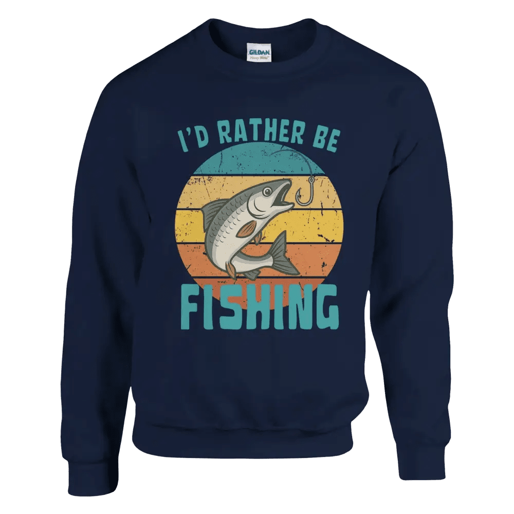 I'd Rather Be Fishing Whitefish - Sweatshirt - Rather Be In Finland