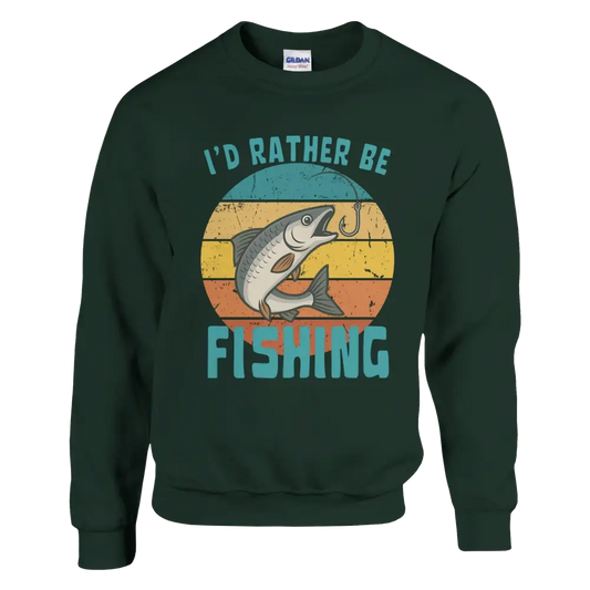 I'd Rather Be Fishing Whitefish - Sweatshirt - Rather Be In Finland