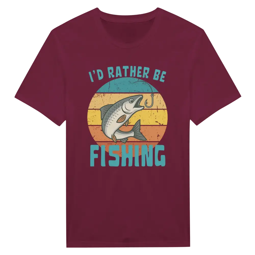 I'd Rather Be Fishing Whitefish - T-shirt - Rather Be In Finland