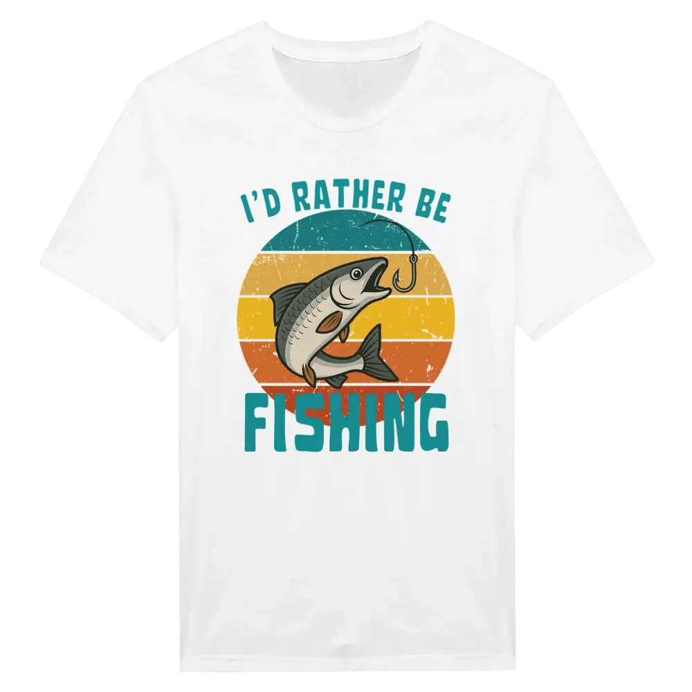 I'd Rather Be Fishing Whitefish - T-shirt - Rather Be In Finland