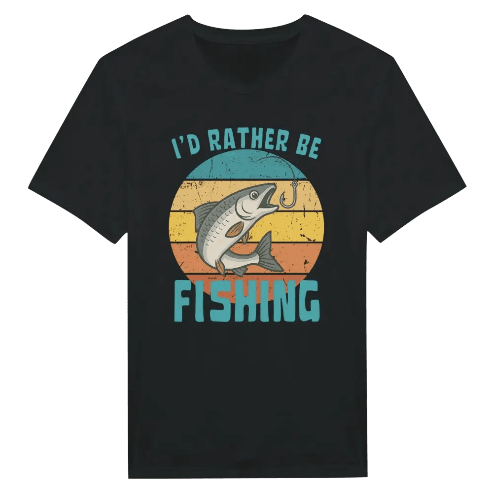 I'd Rather Be Fishing Whitefish - T-shirt - Rather Be In Finland