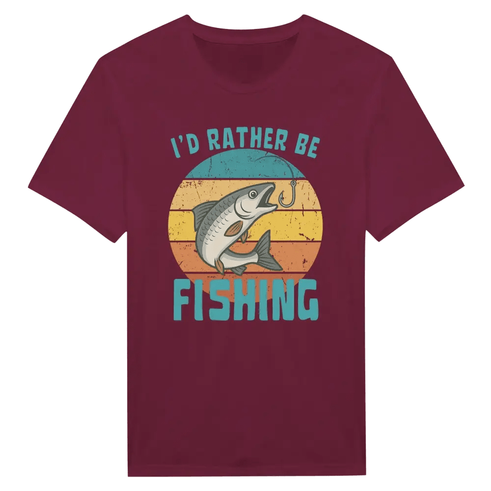 I'd Rather Be Fishing Whitefish - T-shirt - Rather Be In Finland
