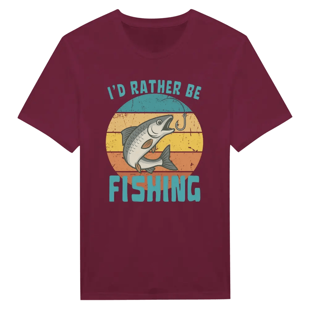 I'd Rather Be Fishing Whitefish - T-shirt - Rather Be In Finland