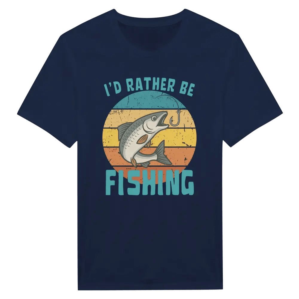 I'd Rather Be Fishing Whitefish - T-shirt - Rather Be In Finland