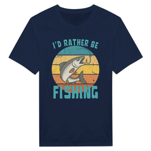 Tuotekuva: t-paita, painatuksena I'd Rather Be Fishing Whitefish (Rather Be in Finland)