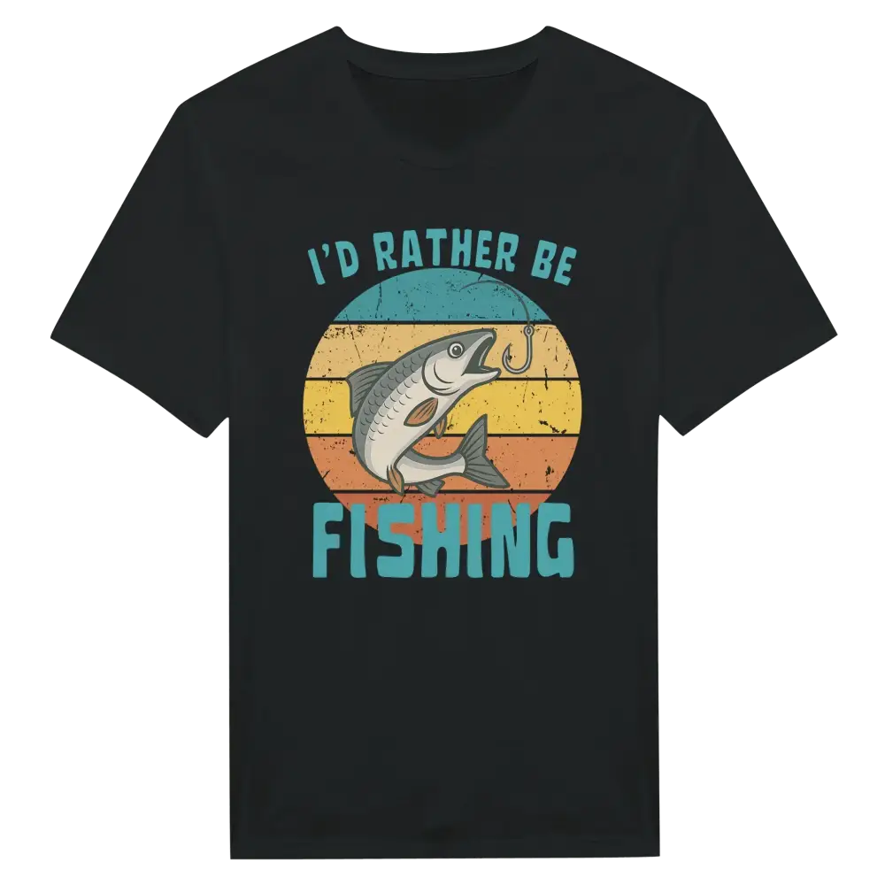 I'd Rather Be Fishing Whitefish - T-shirt - Rather Be In Finland