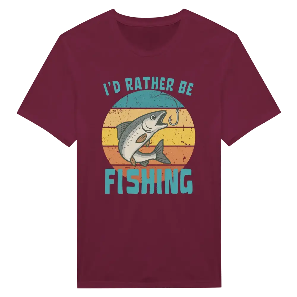 I'd Rather Be Fishing Whitefish - T-shirt - Rather Be In Finland
