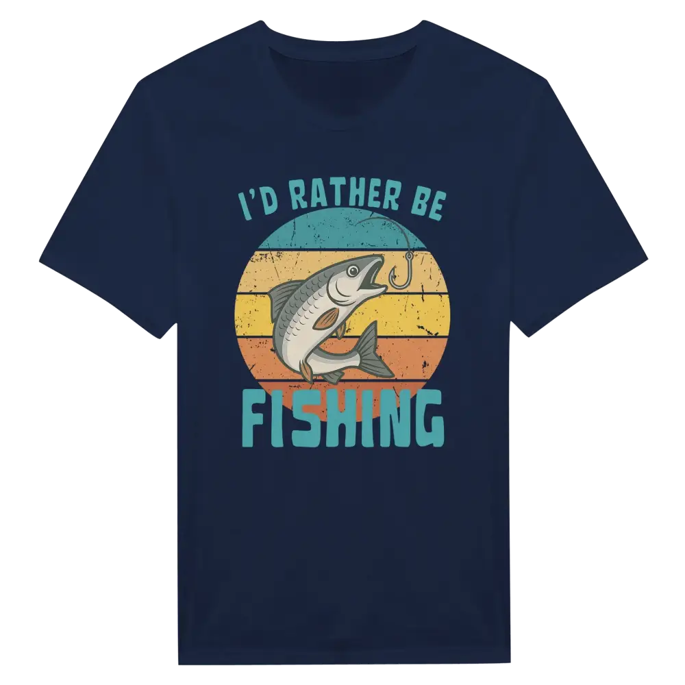 I'd Rather Be Fishing Whitefish - T-shirt - Rather Be In Finland