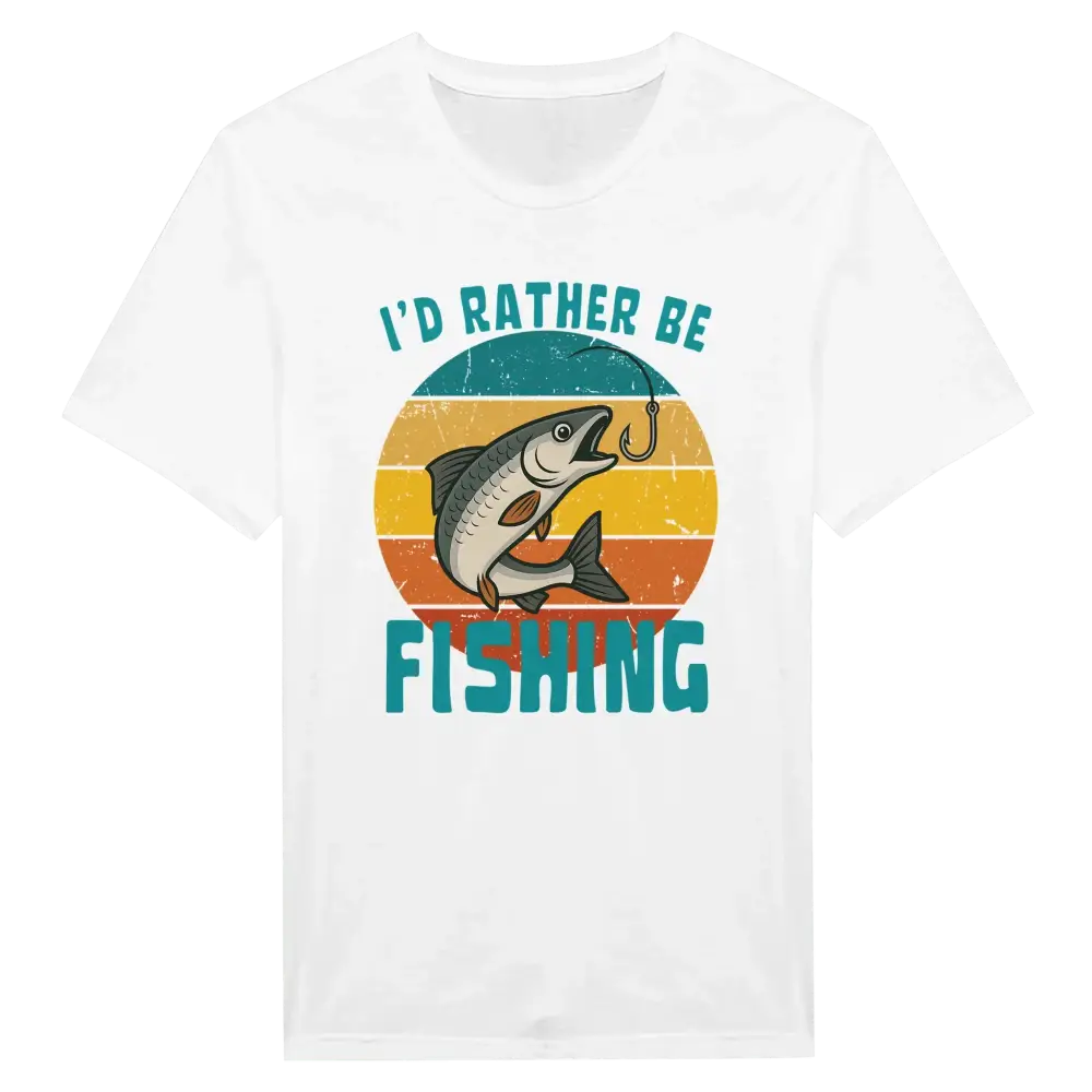 I'd Rather Be Fishing Whitefish - T-shirt - Rather Be In Finland