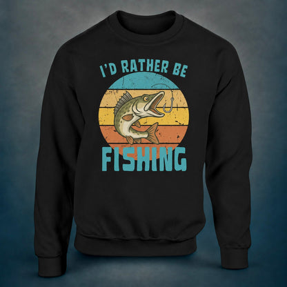 I'd Rather Be Fishing Zander - Sweatshirt - Rather Be In Finland