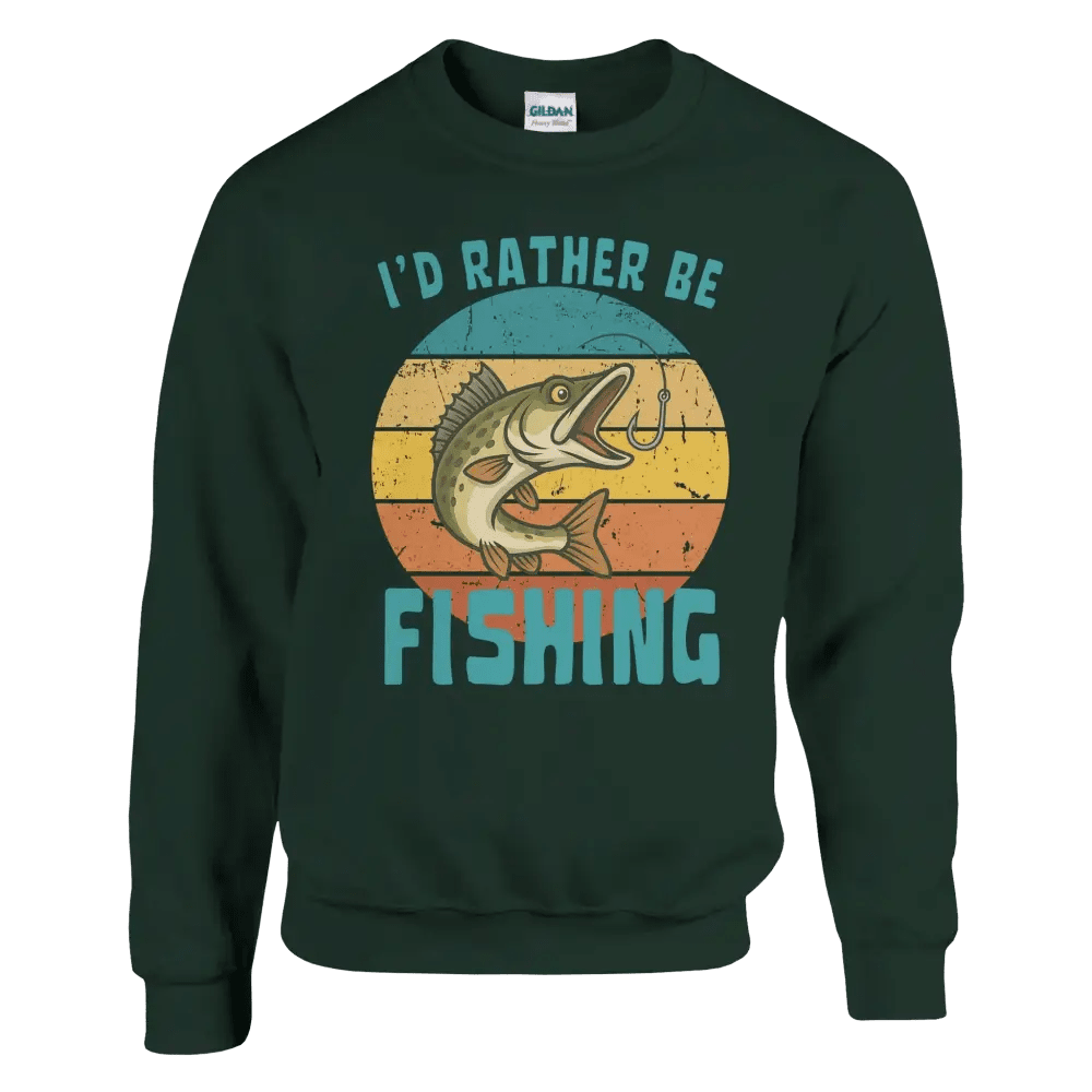 I'd Rather Be Fishing Zander - Sweatshirt - Rather Be In Finland
