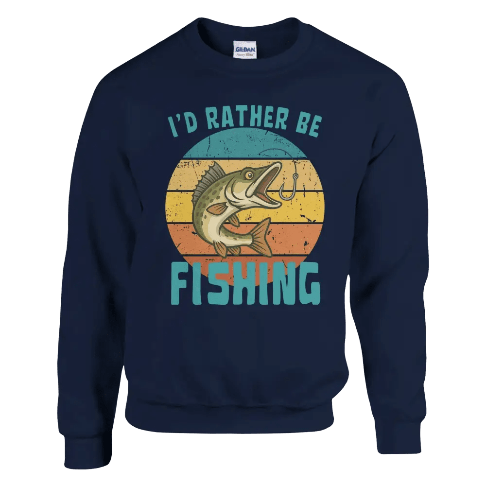 I'd Rather Be Fishing Zander - Sweatshirt - Rather Be In Finland