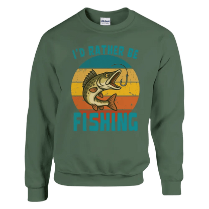 I'd Rather Be Fishing Zander - Sweatshirt - Rather Be In Finland