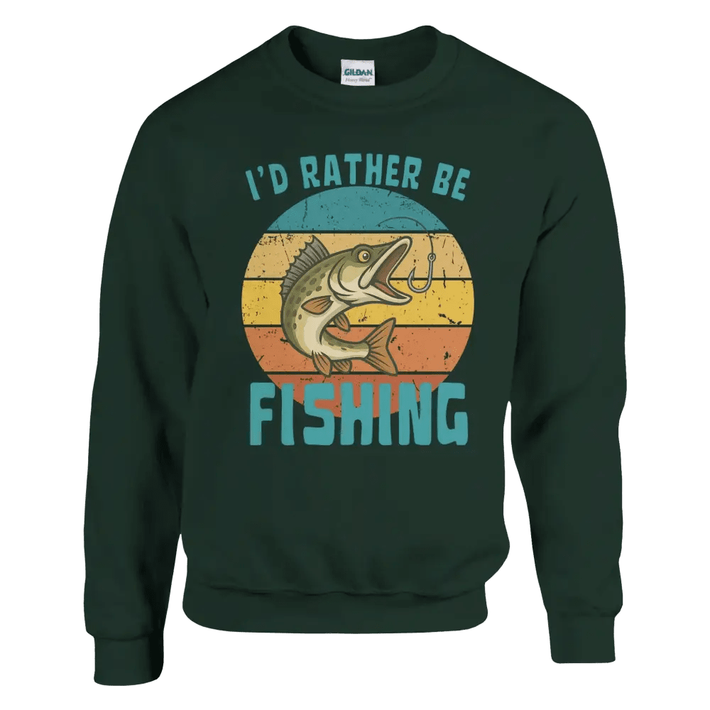 I'd Rather Be Fishing Zander - Sweatshirt - Rather Be In Finland