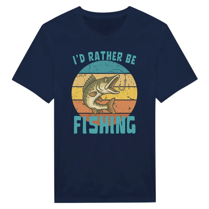 I'd Rather Be Fishing Zander - T-shirt - Rather Be In Finland