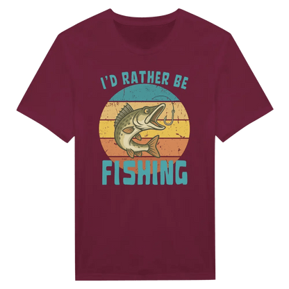 I'd Rather Be Fishing Zander - T-shirt - Rather Be In Finland