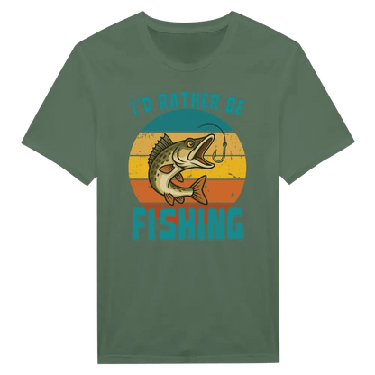 I'd Rather Be Fishing Zander - T-shirt - Rather Be In Finland