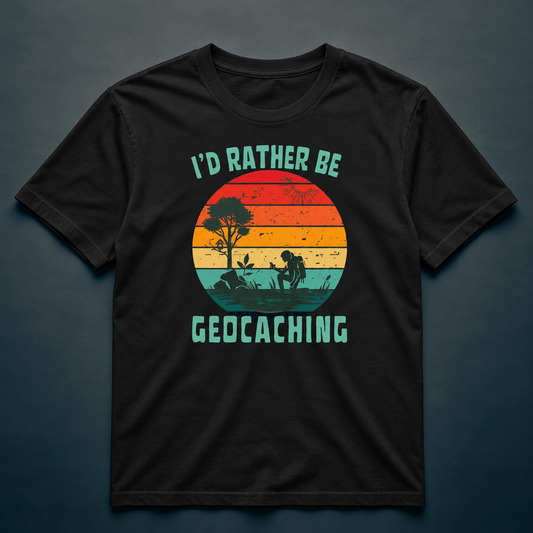 I'd Rather Be Geocaching - T-Shirt - Rather Be In Finland