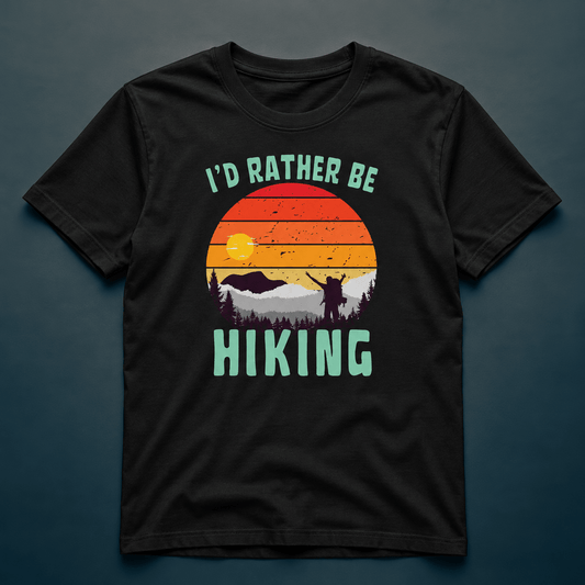 I'd Rather Be Hiking - T-Shirt - Rather Be In Finland