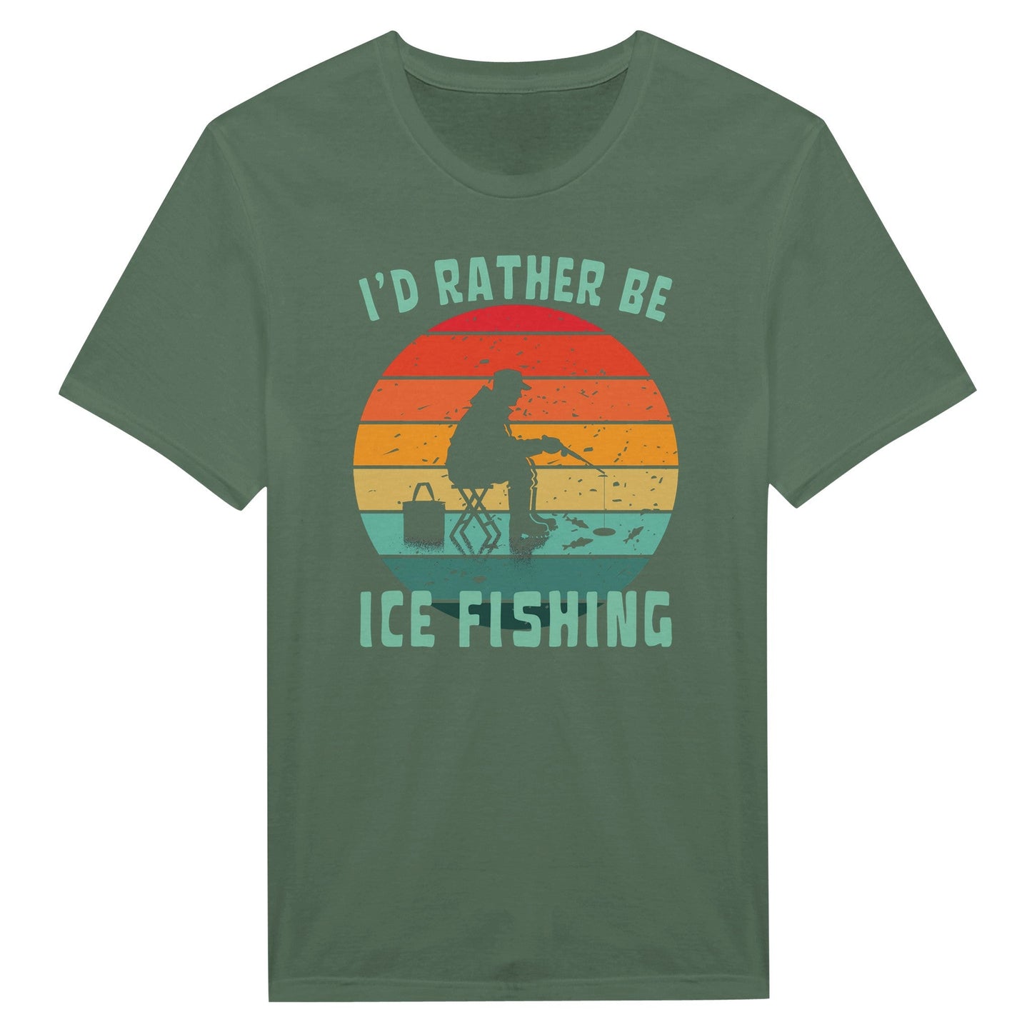 I'd Rather Be Ice Fishing - T-Shirt - Rather Be In Finland