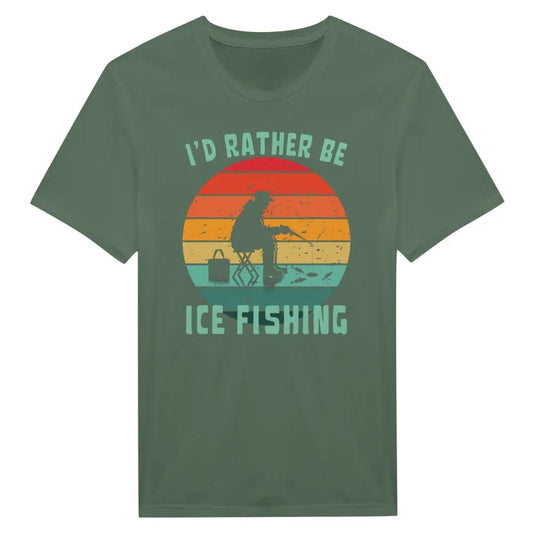 I'd Rather Be Ice Fishing - T-Shirt - Rather Be In Finland