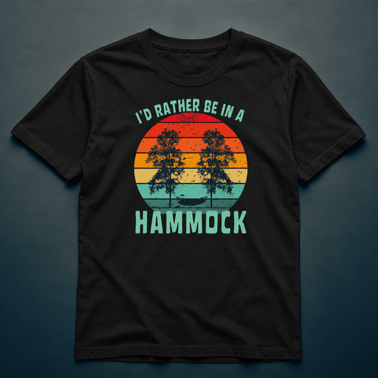 I'd Rather Be In A Hammock - T-Shirt - Rather Be In Finland