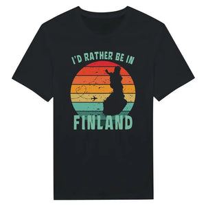 Tuotekuva: t-paita, painatuksena I'd Rather Be In Finland 1 (Rather Be in Finland)
