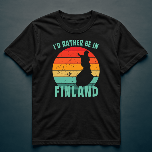 I'd Rather Be In Finland 1 - T-Shirt - Rather Be In Finland