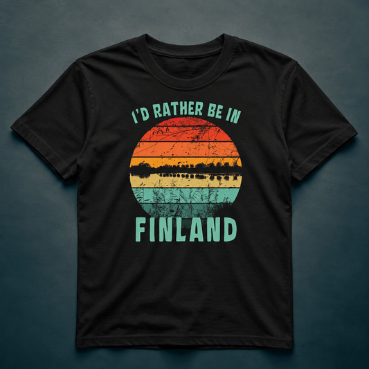 I'd Rather Be In Finland 2 - T-Shirt - Rather Be In Finland