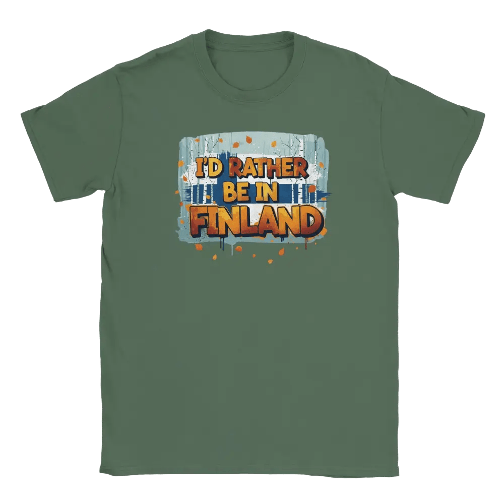 I'd Rather Be In Finland Autumn - T-shirt - Rather Be In Finland