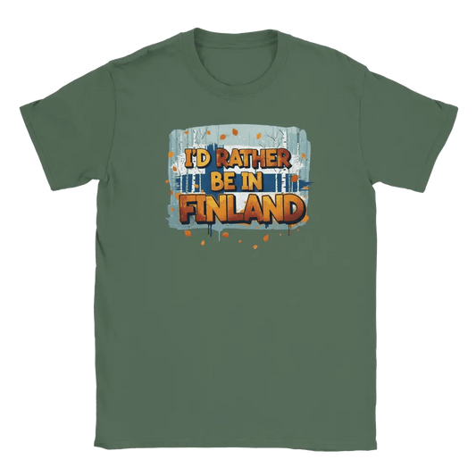 I'd Rather Be In Finland Autumn - T-shirt - Rather Be In Finland