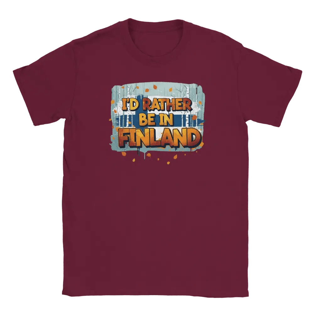 I'd Rather Be In Finland Autumn - T-shirt - Rather Be In Finland