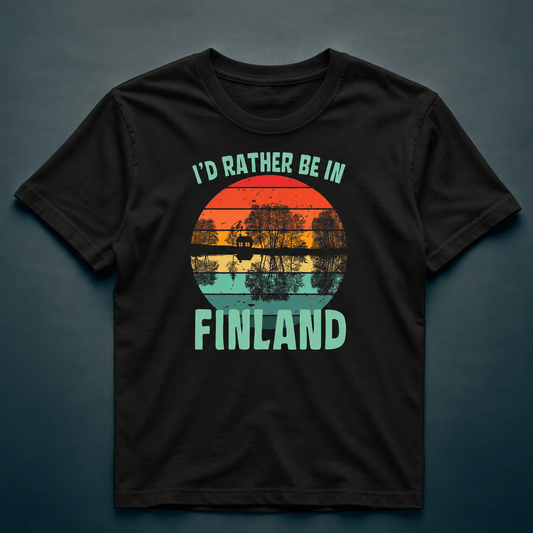 I'd Rather Be In Finland - T-Shirt - Rather Be In Finland