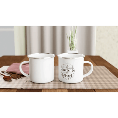 I'd Rather Be In Lapland - Enamel Mug - Rather Be In Finland