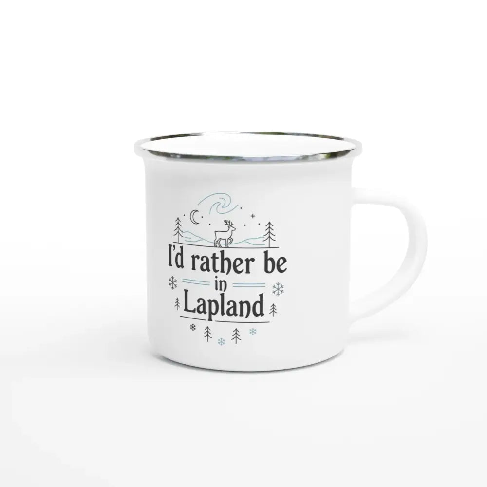 I'd Rather Be In Lapland - Enamel Mug - Rather Be In Finland