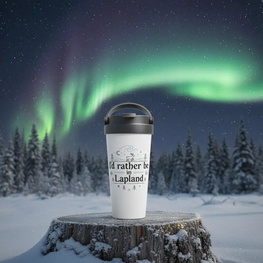 I’d Rather Be In Lapland - Stainless Steel Travel Mug - Print Material - Rather Be In Finland €39.95