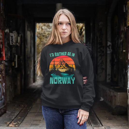 I’d Rather Be In Norway Sweatshirt Print Material Rather Be In Finland