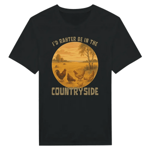 Tuotekuva: t-paita, painatuksena I'd Rather Be In The Countryside (Rather Be in Finland)