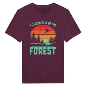 Tuotekuva: t-paita, painatuksena I'd Rather Be In The Forest 4 (Rather Be in Finland)