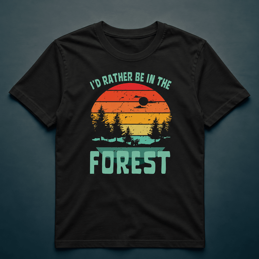 I'd Rather Be In The Forest 4 - T-Shirt - Rather Be In Finland