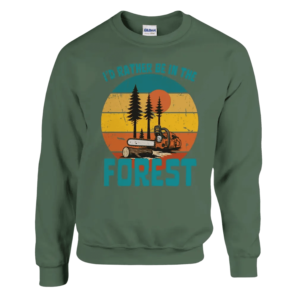 I'd Rather Be In The Forest, Chainsaw - Sweatshirt - Rather Be In Finland