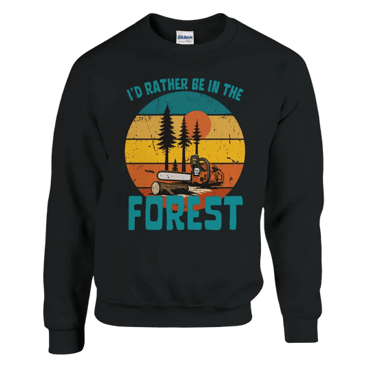 I'd Rather Be In The Forest, Chainsaw - Sweatshirt - Rather Be In Finland