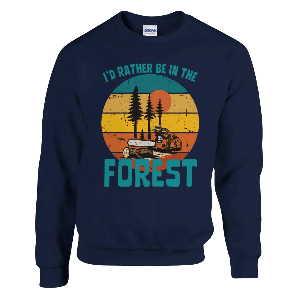 I'd Rather Be In The Forest, Chainsaw - Sweatshirt - Rather Be In Finland