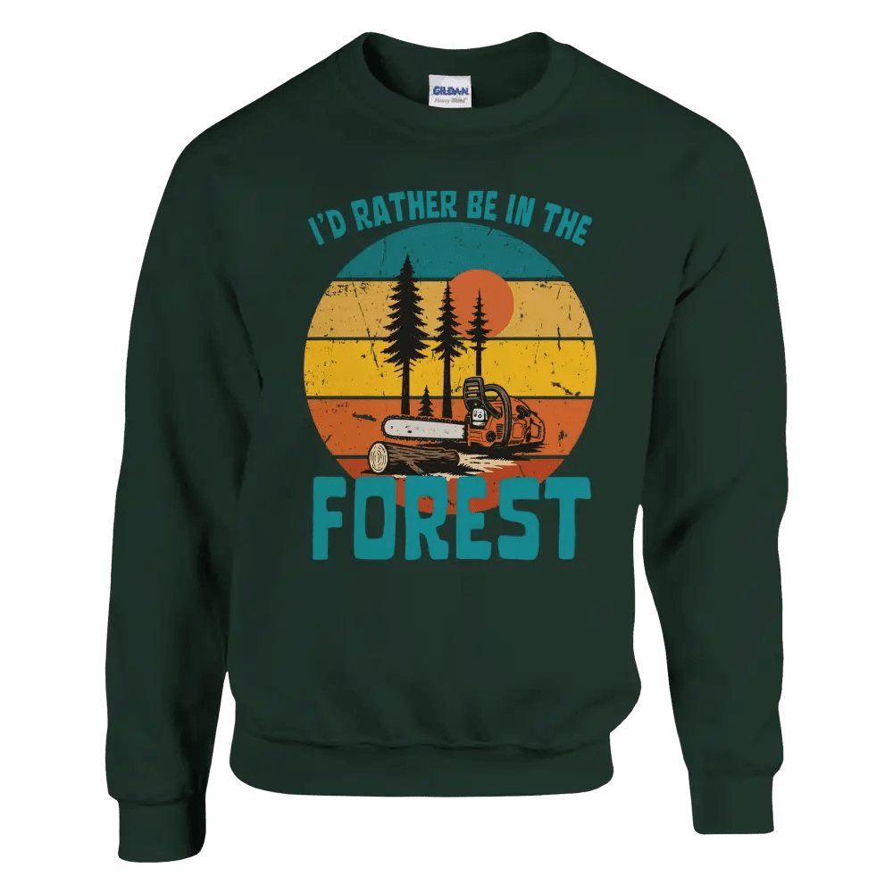 I'd Rather Be In The Forest, Chainsaw - Sweatshirt - Rather Be In Finland