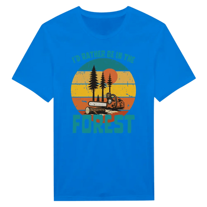 I'd Rather Be In The Forest, Chainsaw - T-shirt - Rather Be In Finland